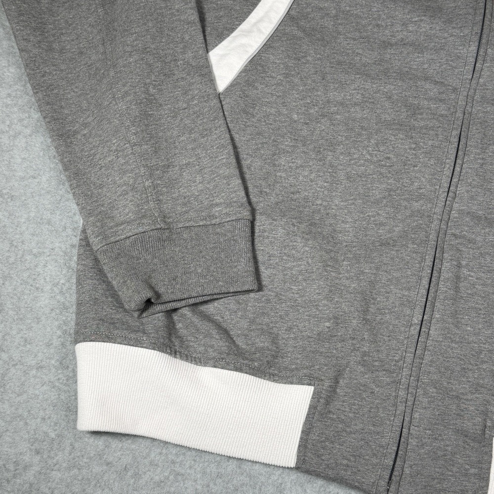 Beretta Full Zip Sweat Jacket Sweatshirt Men's XXL 2XL Gray White Cotton Knit - Picture 4 of 8